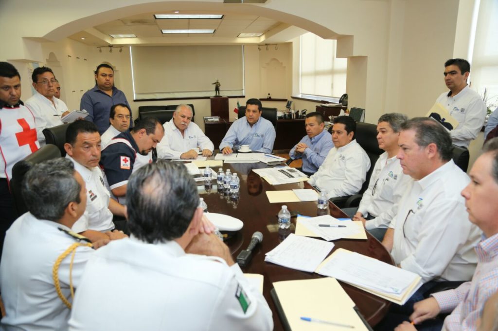 TAM 106 2017. Preside Gobernador Reunión De Trabajo Previo Al Inicio Del Periodo Vacacional 1024x682