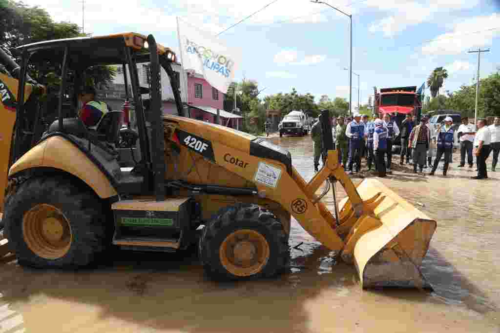 Emite Protección Civil Declaratoria de Emergencia para Reynosa TAM 107 2019. Supervisa Gobernador Acciones Para Atender A La Población Afectada Por Inundaciones En Reynosa 3 1024x683