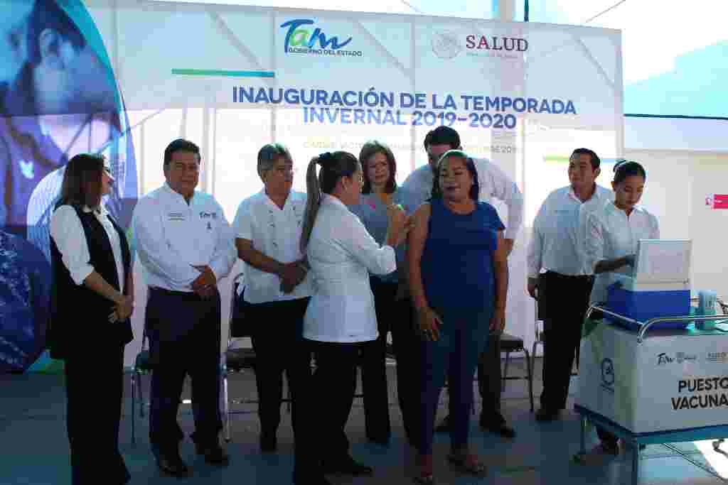 SST 068 2019. Intensifica Gobierno De Tamaulipas Campaña De Vacunación Antiinfluenza 1 1024x683