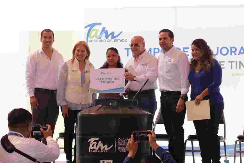 SDU 092 2019. Entrega Tinacos Gobierno Del Estado A Través Del Plan Unidos Por Tamaulipas 1 1024x683