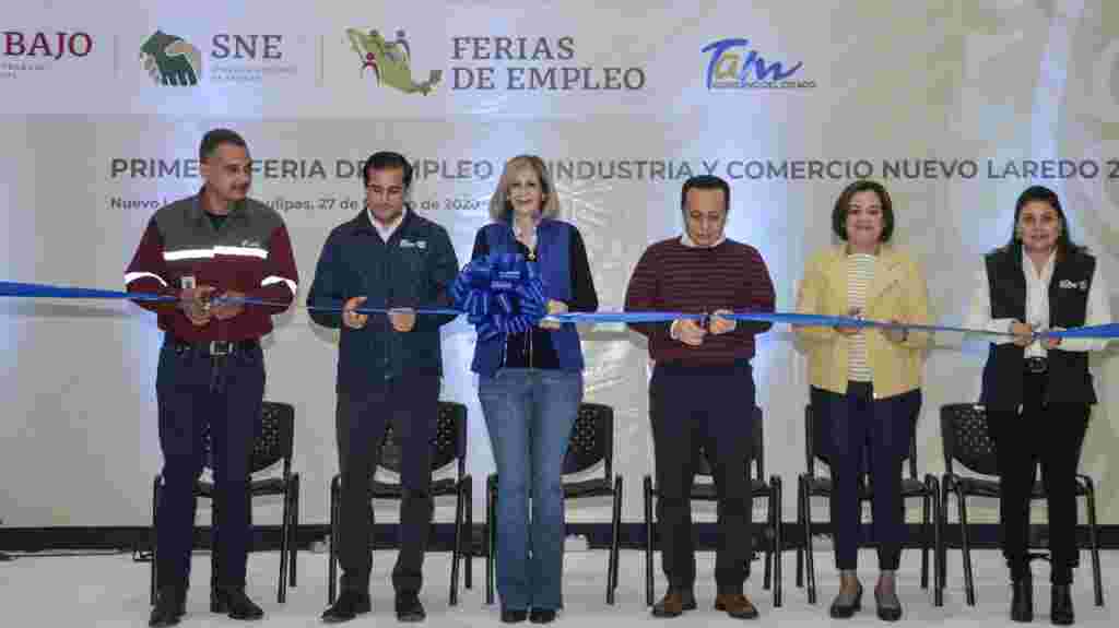STR 015 2020. Gobierno De Tamaulipas Pone En Marcha Feria De Empleo De Industria Y Comercio Nuevo Laredo 2020 1 1024x575