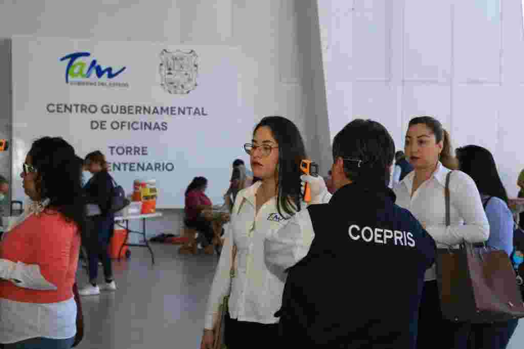 Instala Gobierno de Tamaulipas filtro permanente de prevención en edificios administrativos SAD 001 2020. Instala Gobierno De Tamaulipas Filtro Permanente De Prevención En Edificios Administrativos 3 1024x682