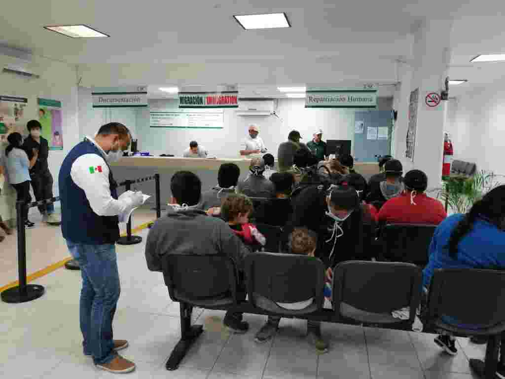 SST 065 2020. Fortalece Tamaulipas Filtros Sanitarios Contra COVID 19 En Módulos De Recepción De Repatriados 5 1024x768