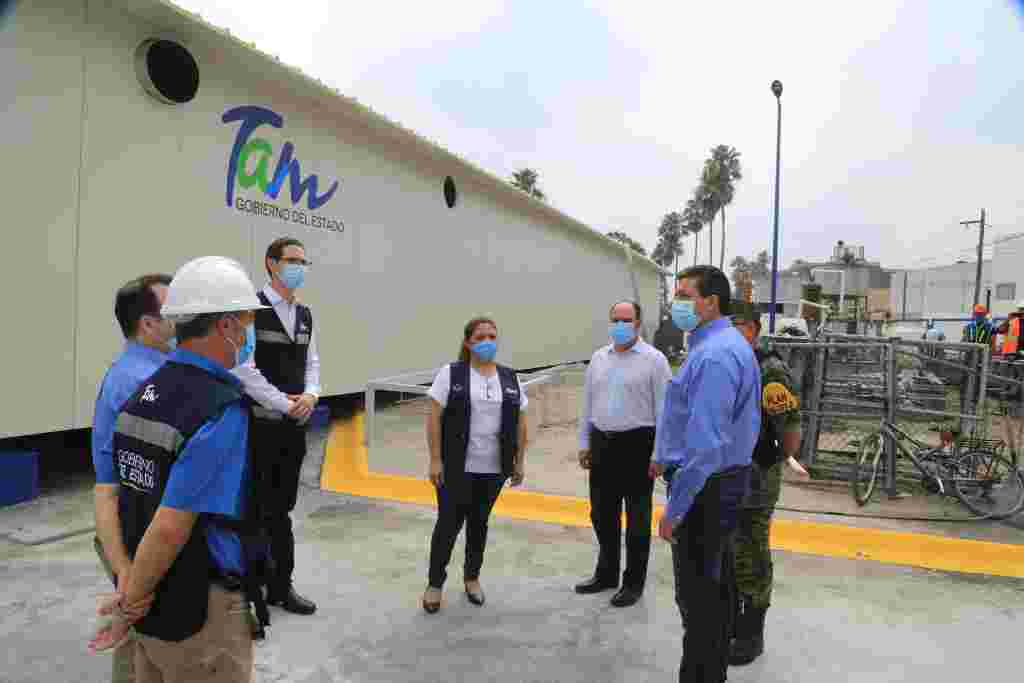 Supervisa Gobernador avance de la construcción de Hospital Móvil en Matamoros TAM 070 2020. Supervisa Gobernador Avance De La Construcción De Hospital Móvil En Matamoros 4 1024x683