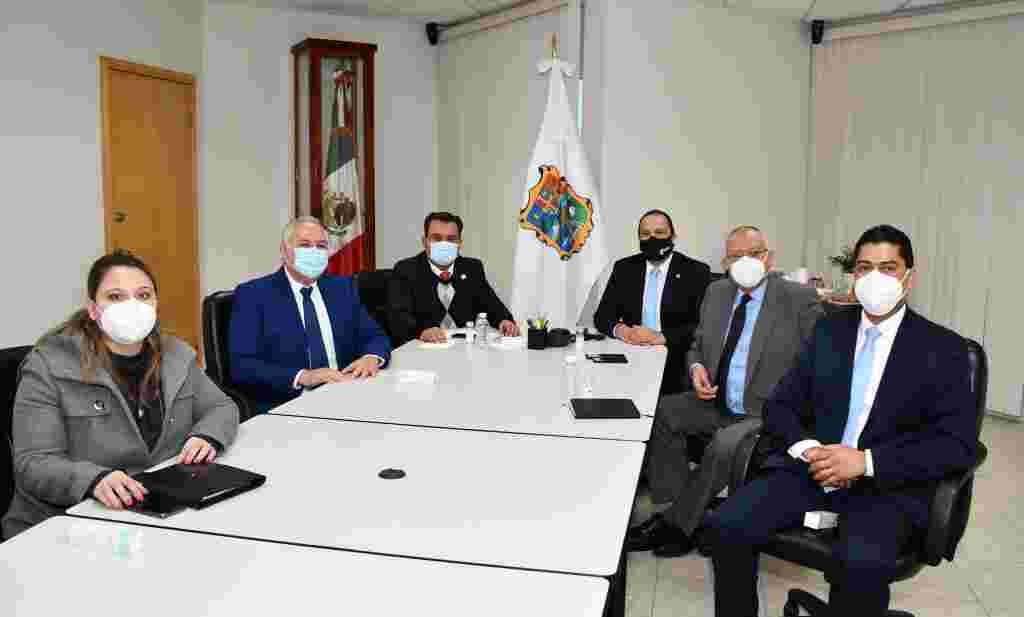 Se reúnen autoridades para abordar repatriación de los restos de 16 guatemaltecos calcinados en Camargo FGJE 049 2021. COMUNICADO DE PRENSA CONJUNTO 6 1024x617