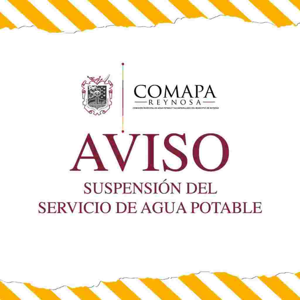 Suspenderá COMAPA Reynosa abasto de agua al oriente de la ciudad. FB IMG 1634091233226 1024x1024