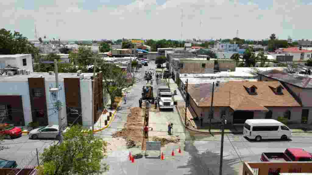 Repara COMAPA Reynosa colector dañado en la calle 16 de Septiembre WhatsApp Image 2022 06 08 At 6.21.20 PM 1024x576
