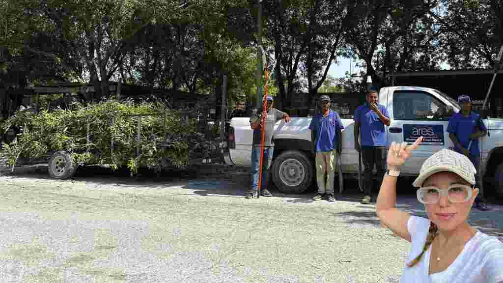 Trabaja Yesenia Rivera en la mejora de espacios públicos. Yessi 1024x576